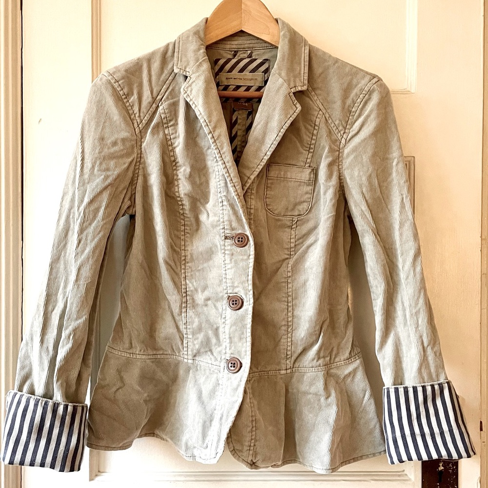Anthropologie | Pilcro Dusty Blue Jacket - sz 4